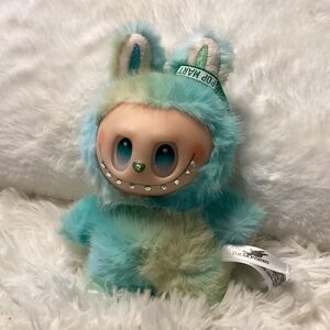 Unbranded Labubu Look Alike Doll And Keychain, Color  Green Multi Color, Sequin